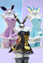 Anime Vaporeon Umbreon Sylveon Cosplay Costume Women Sexy Cloak Dress Outfit Cute Bunny Girl Uniform Halloween Christmas Clothes