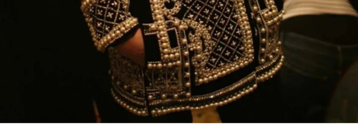 Pearl Embroidery Female Jacket, Full Sleeve Slim Jackets, V Neck, Hidden Button Print Suit, Large Size, Fall Fashion SS69