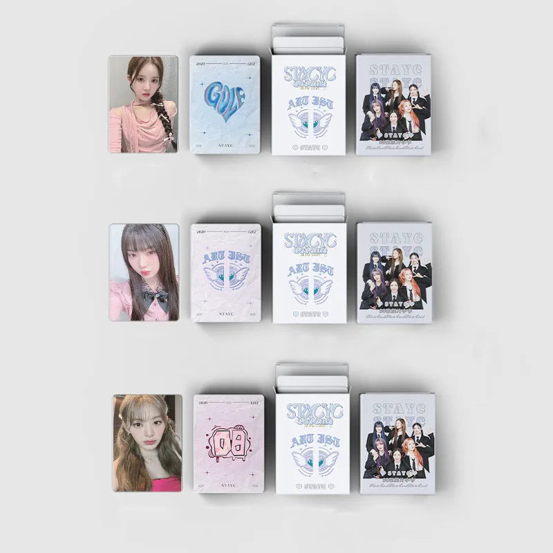 50 Cards / Set Stayc New Album Laser Card Lomo Card Girl Group Print Photo Card Beautiful Photo Fan Girl Gift Small Card Kpop SS69