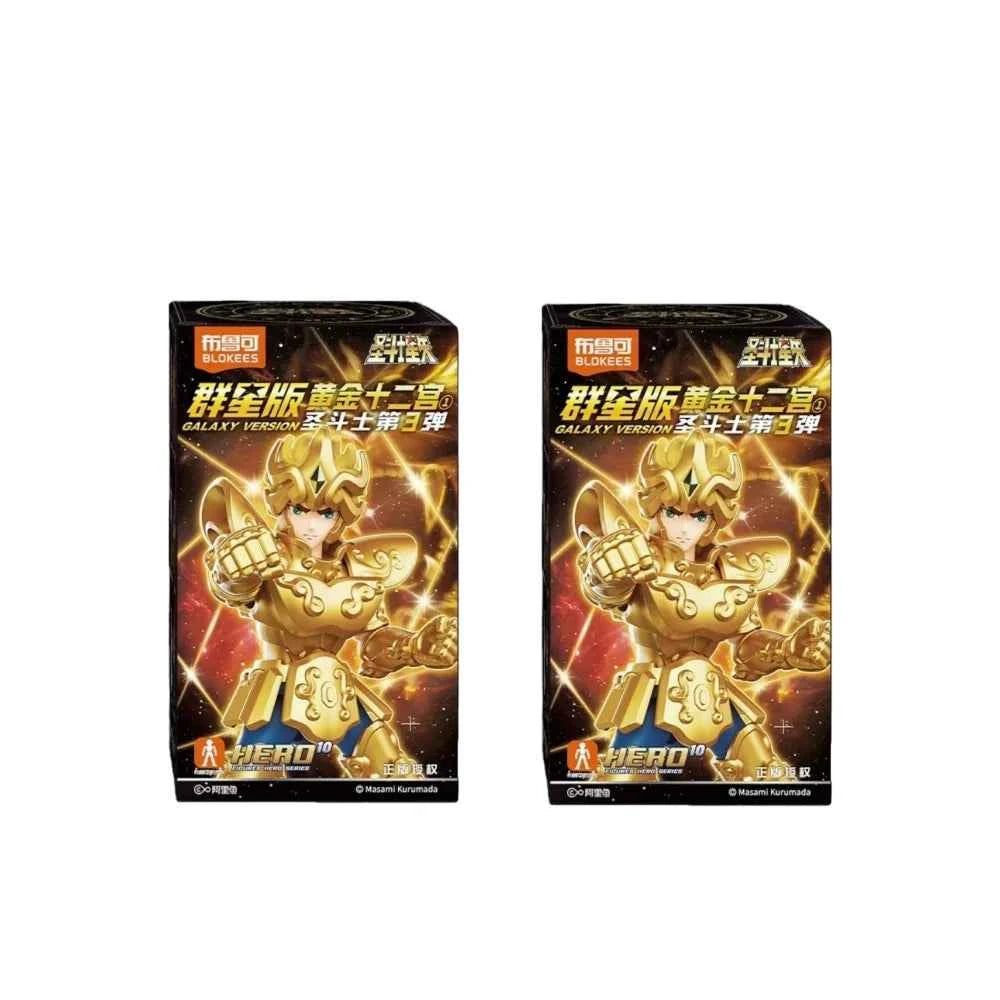 New 100% Original Blokees Saint Seiya Galaxy Version Vol.3 Anime Action Figure Model Toy Birthday Christmas Gift