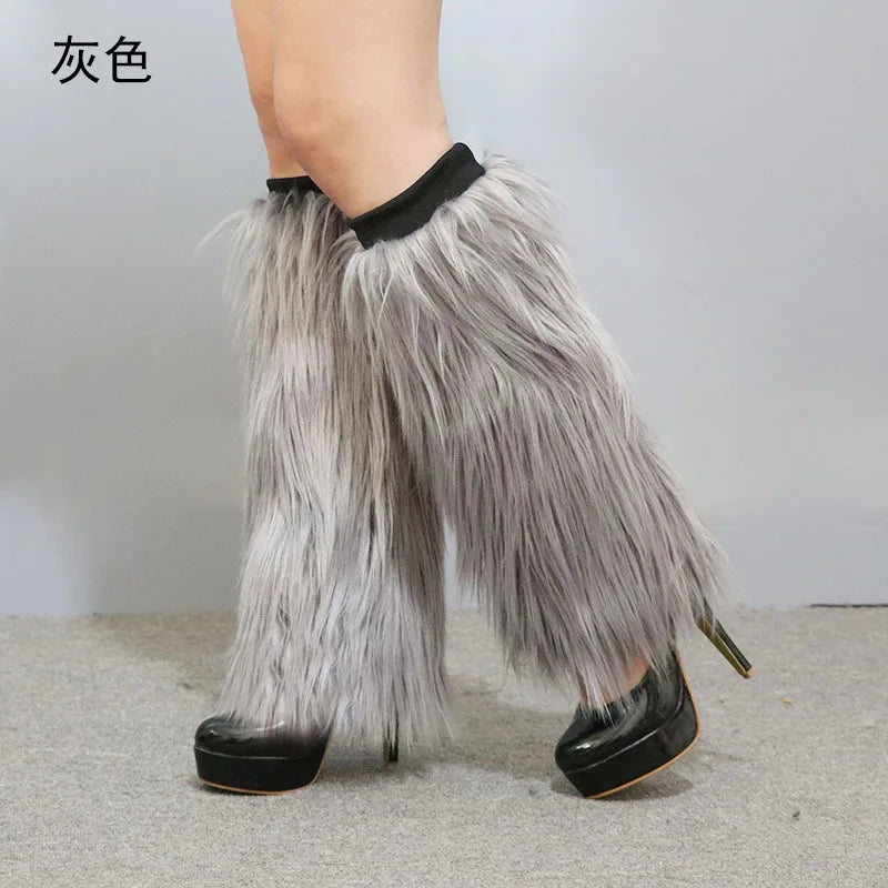 LED Leg Warmers Light Up Wraps Boot Covers Women Rave Outfit Glow Stocking Nightclub Party Clothes Accessories Tron Dance Wear SS69