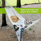Hammock Chair Swing Camping Hammock Thickened Durable Fabric Canvas Single Hammocks Travel Swing Hanging Bed Outdoor Hammock