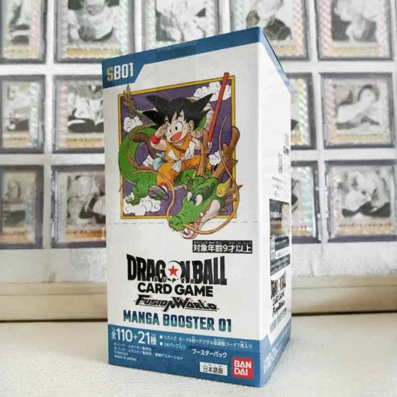 Bandai Dragon Ball Manga Booster 01 Fusion World Series TCG Game Card 40th Anniversary Version Anime Collectibles Trendy Toy