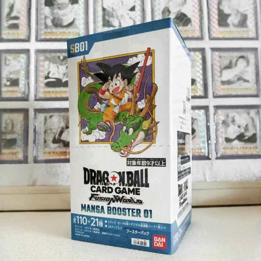 Bandai Dragon Ball Manga Booster 01 Fusion World Series TCG Game Card 40th Anniversary Version Anime Collectibles Trendy Toy