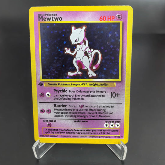 1996 First Generation Pokemon Trading Cards Rare Edition with Charizard  Mewtwo Venusaur Blastoise Classic Game Anime Gift Toys SS69 9.69 ZZXXK-1Pcs-1