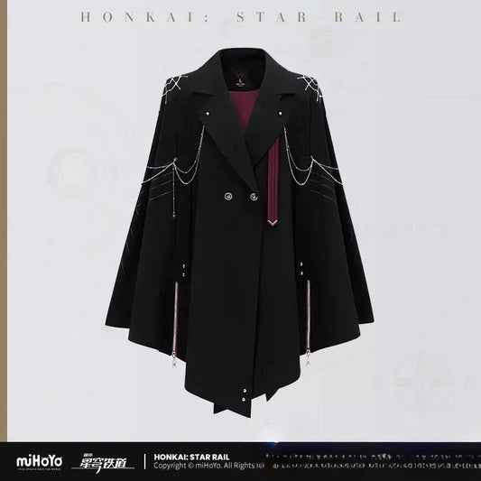 Kafka Honkai: Star Rail Cosplay Jacket and Cloak Unisex Polyester Costume