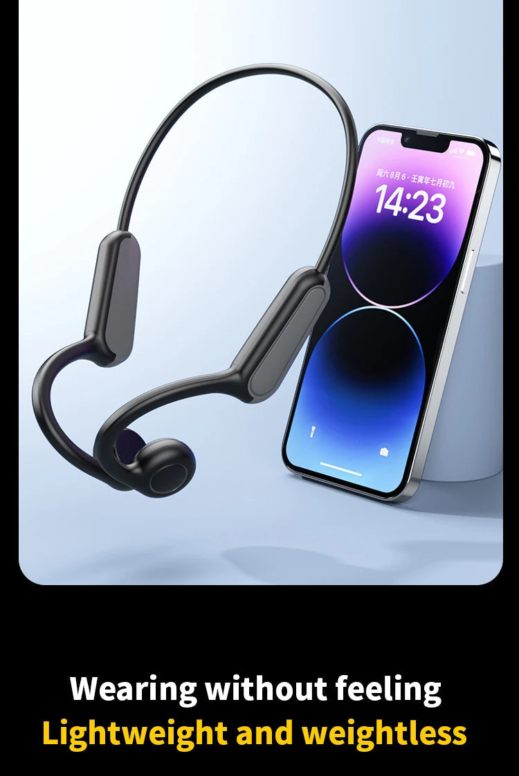 Xiaomi Mijia Bone Conduction Earphones Bluetooth 5.3 Sports Wireless Headphones Ear Hook Waterproof Headset for Running Driving SS69