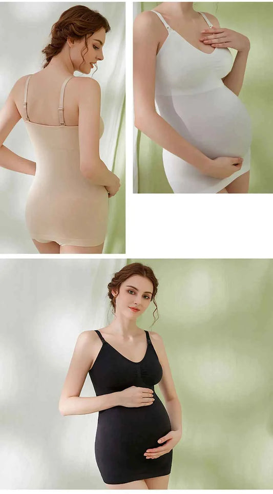 Maternity Breastfeeding Bra Tank Tops Women Comfortable Pressure Reducing Adjustable Shoulder Straps Anti Sagging Pregnant Bra
