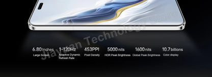 Original HONOR Magic 6 Pro 5G Mobile Phone 6.8" 120Hz Screen Snapdragon 8 Gen 3 Camera 180MP Battery 5600mAh GMS Smartphone SS69