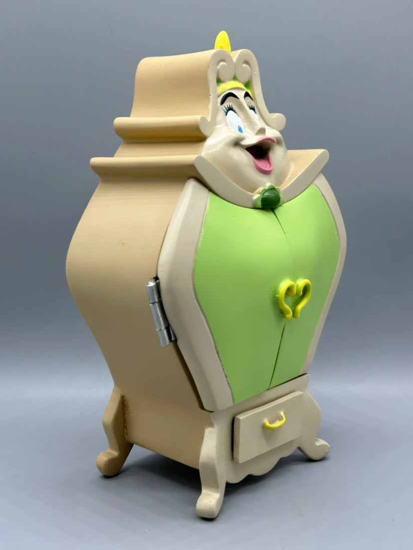 Disney Beauty and the Beast Cogsworth Desk Clock Night Light