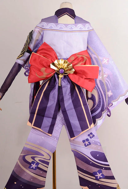 Raiden Shogun Cosplay Costume and Wig Set for Women - Game Character Outfit