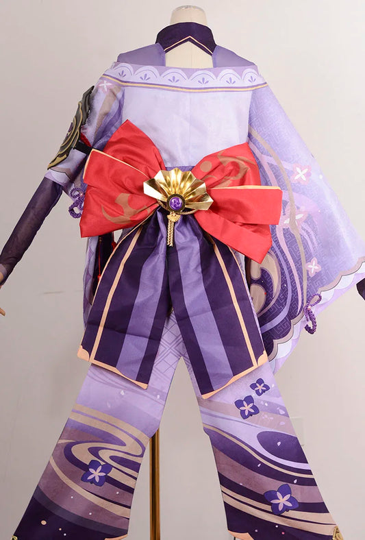 Raiden Shogun Cosplay Costume and Wig Set for Women - Game Character Outfit