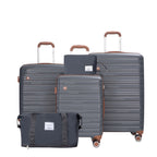 Travelhouse 5-Piece Hardcase Luggage Set with Spinner Wheels & TSA Lock