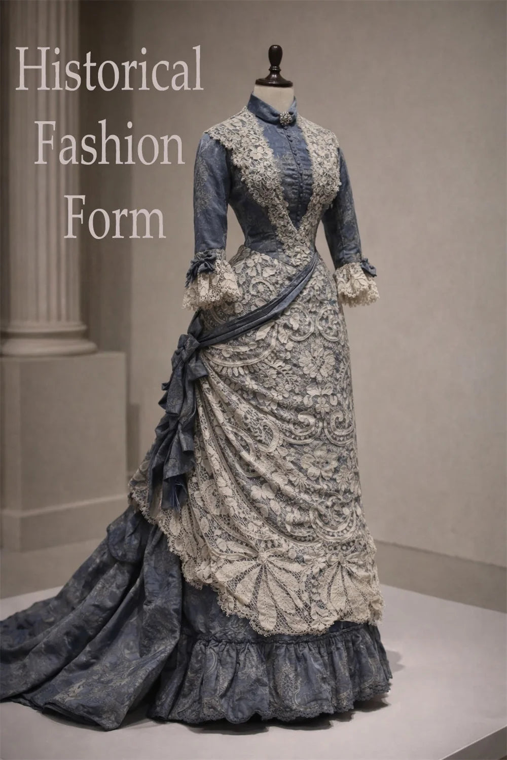 Victorian Bustle Dress - Historical Costume Gown