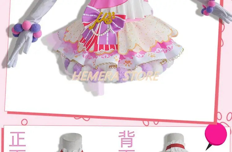 In Stock Anime LoveLive Cat Twin Tail Arcade Game 9 Characters Cosplay Costume Tojo Nozomi Nico Honoka Umi Rin Maki Eli Full Set - SS69