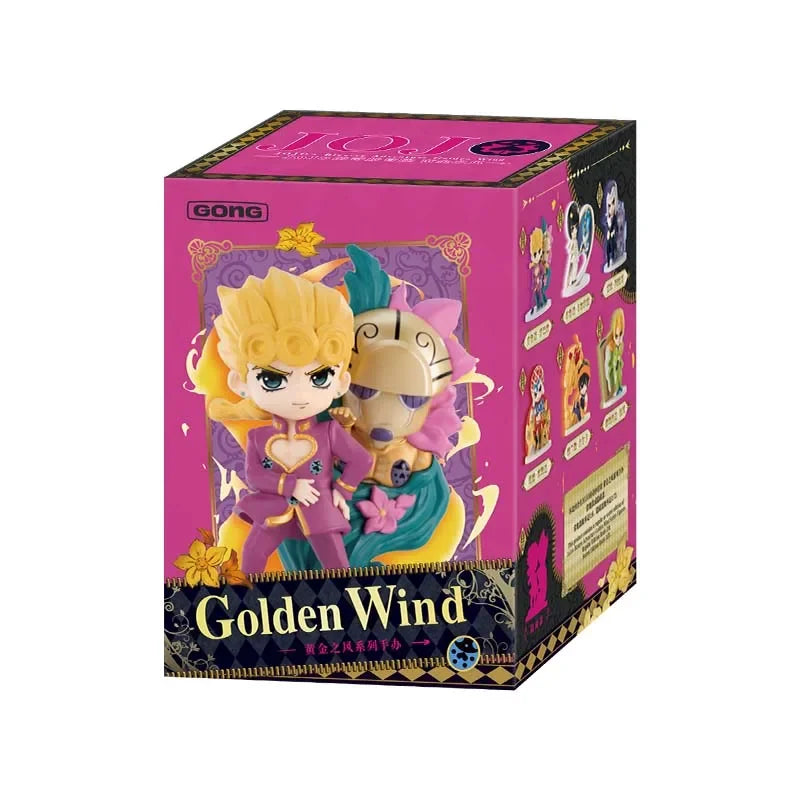 POP MART GONG JOJO's Bizarre Adventure Golden Wind Series Mystery Box Genuine Blind Box Guess Toys Bag Ornament Figurines Home