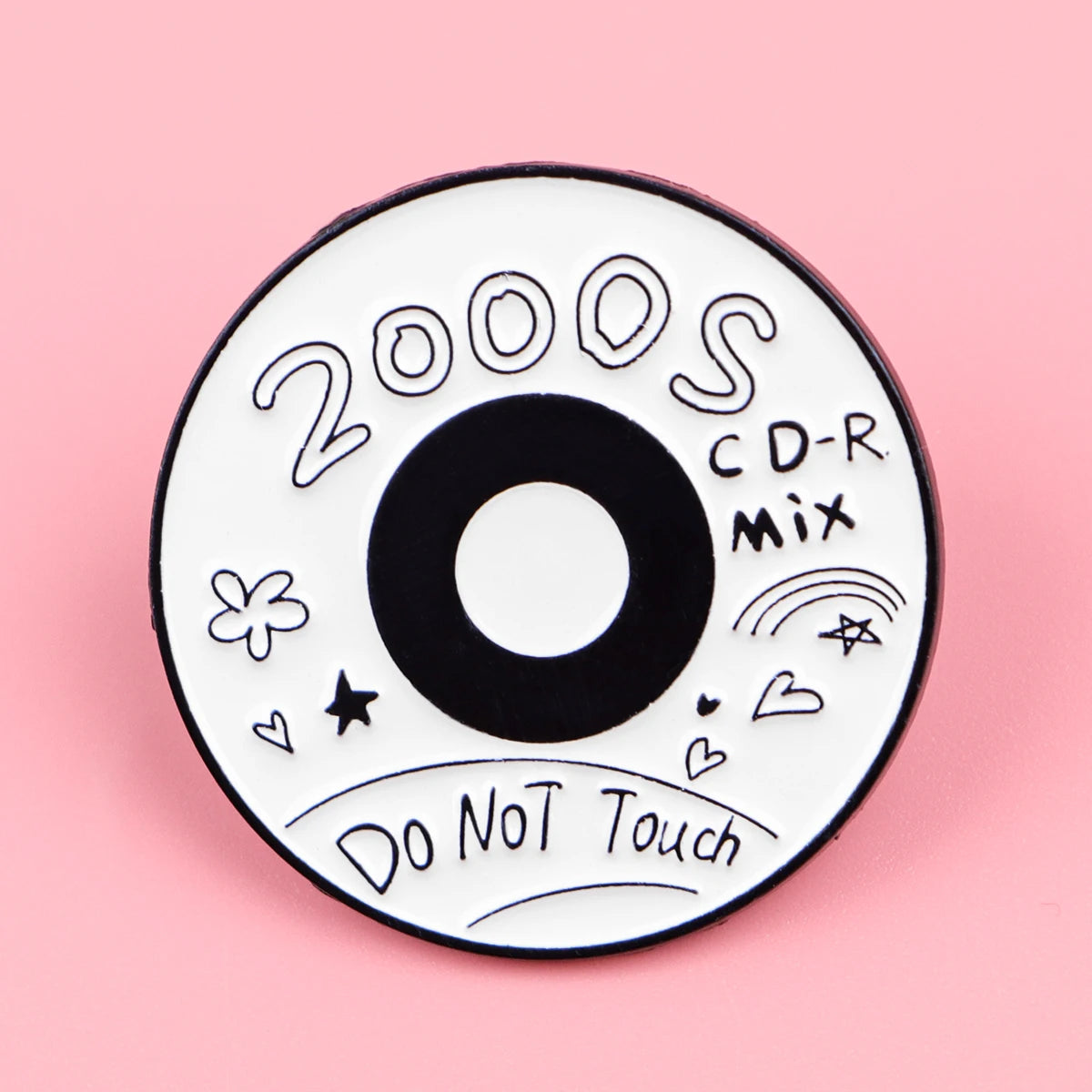 Vintage Cassette Tape Enamel Brooch Pin Retro 80s 90s