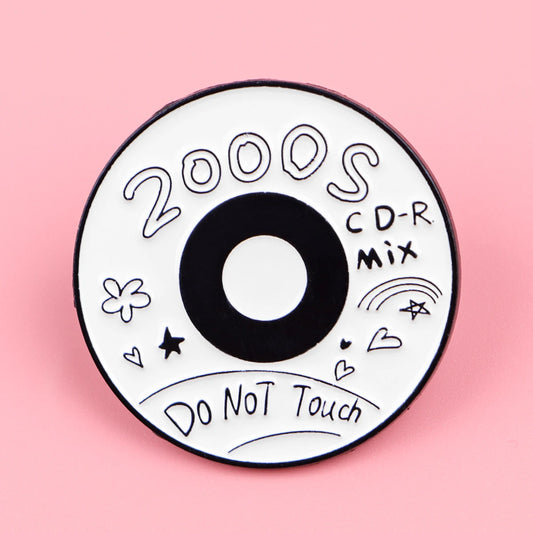 SS69 Vintage Cassette Tape Enamel Brooch Pin Retro 80s 90s Metal Lapel Pin