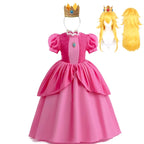 DOCHEER Girls Puff Sleeve Princess Ball Gown Costume