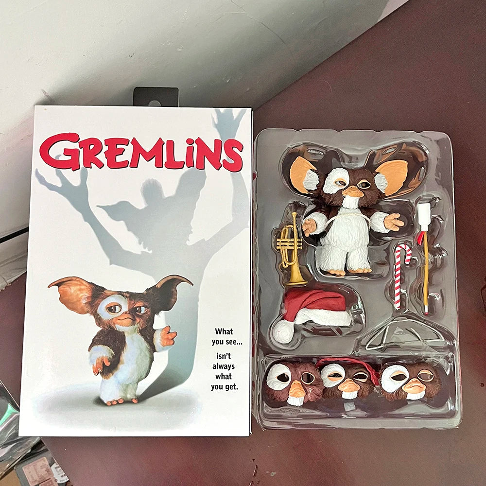NECA Gremlins Figure Movie Edition Gremlins Retro Rubber Horror Doll Toy Doll Christmas Ver. Gift SS69