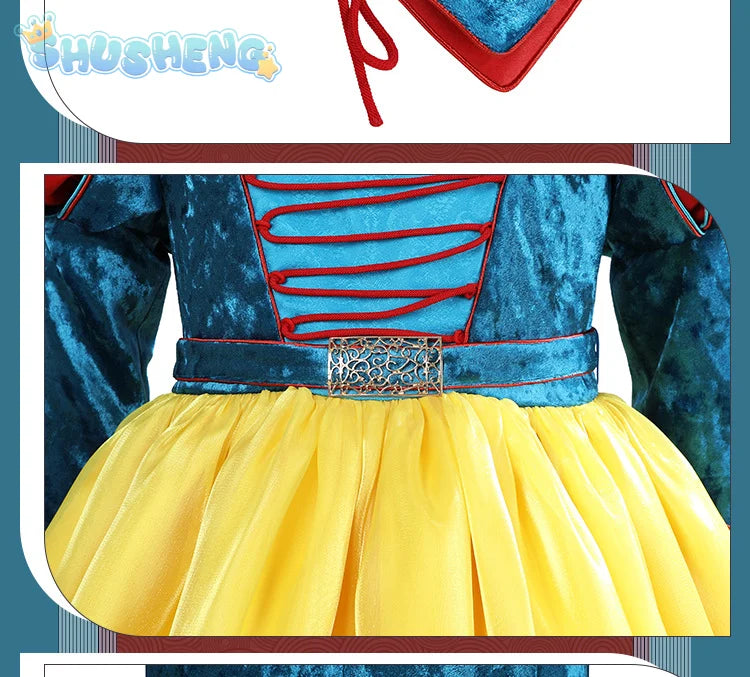 New Movies of 2025 Snow White cosplay Costume Adult and Child Sizes Fairy Tale Sweet Princess Dress Halloween Ball Woman Uniform - SS69
