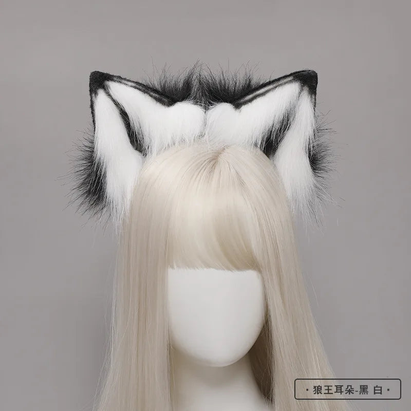 Handmade Faux Fur Fox Ears & Tail Cosplay Headband