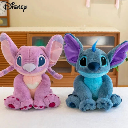 Anime Disney Kawaii Stitch Angel Stuffed Plush Toy Doll Cartoon Figure Soft Animals Pillow Room Decor Peluche Kids Birthday Gift SS69