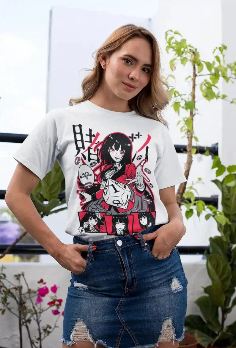 KAKEGURUI Anime Shirt  Vintage Special Unisex T-shirt  Manga Shirt  Lovers Shirt SS69