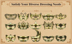 Masquerade Masks Bulk - Antique Vintage Venetian Carnival Party Costume