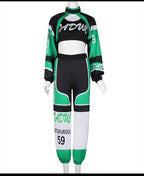 Green K-POP Jazz Dance Costume Set for Women