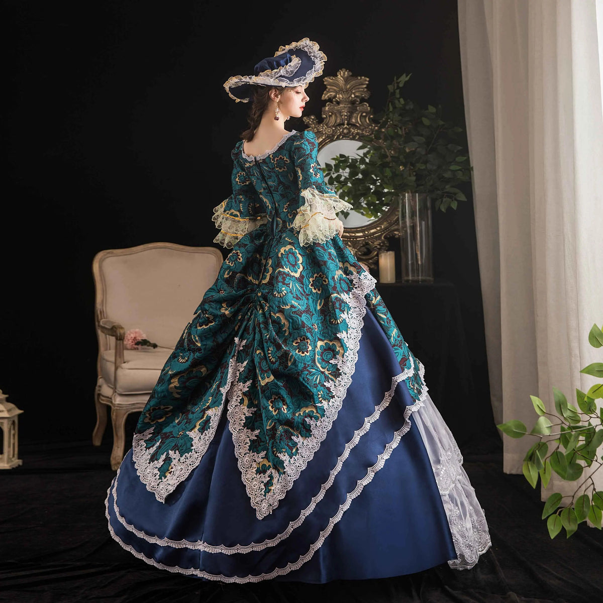 Victorian Masquerade Dresses for Women, Renaissance Dress, 18th Century, Baroque Rococo Marie Antoinette, Historical Clothing SS69