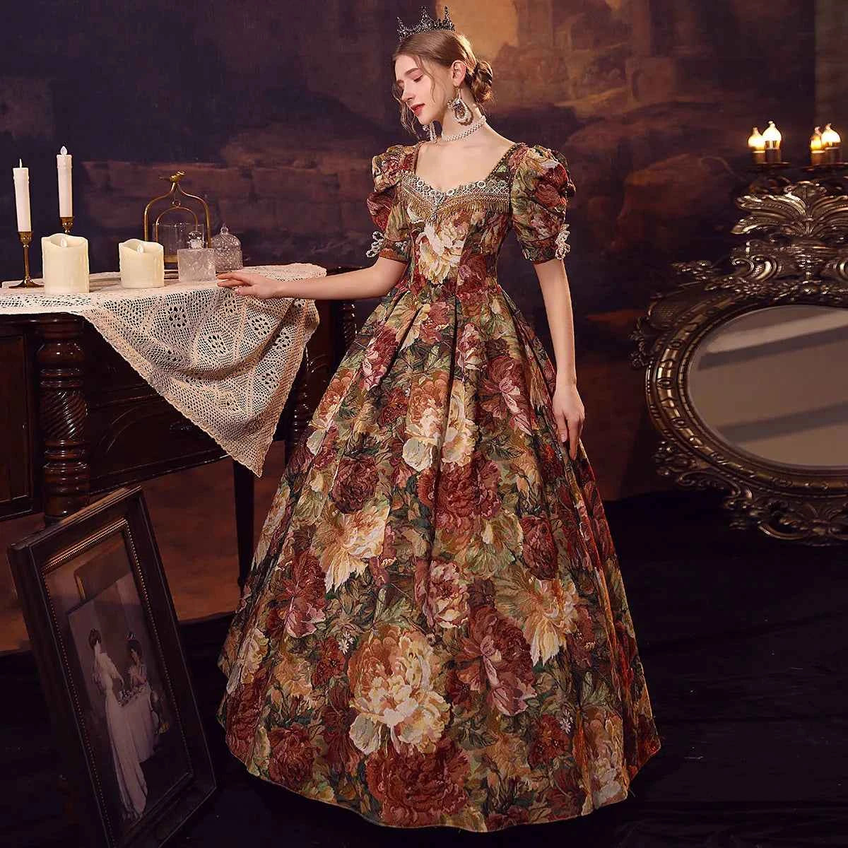 New Victorian Masquerade Ball Gown for Women, 18th Century, Marie Antoinette Costume, Historical Theater Clothing, Party Dress