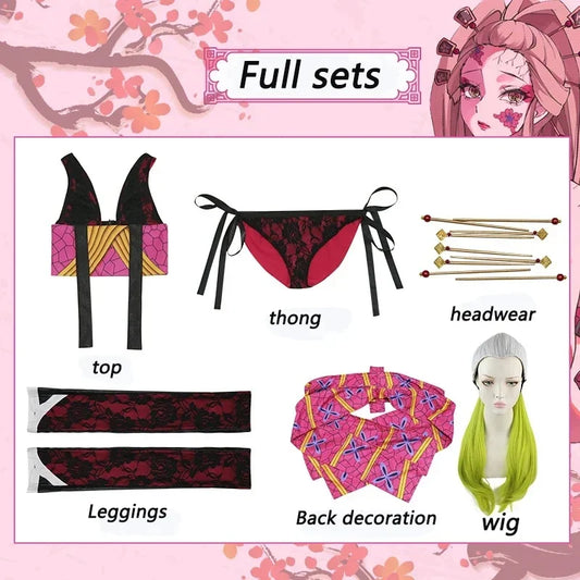SS69 Daki Cosplay Costume Demon Slayer Anime Outfit for Women