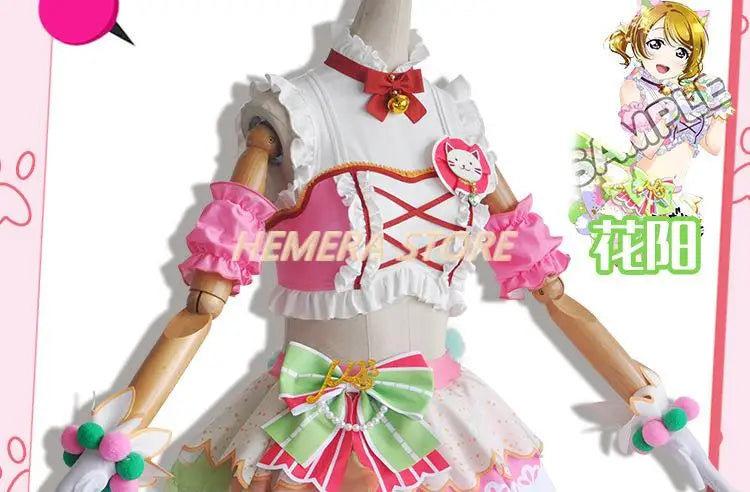 In Stock Anime LoveLive Cat Twin Tail Arcade Game 9 Characters Cosplay Costume Tojo Nozomi Nico Honoka Umi Rin Maki Eli Full Set - SS69
