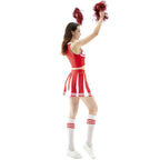 New sexy female student cheerleading costume women's adult cheerleading uniform dance uniform sleeveless crop top with mini p