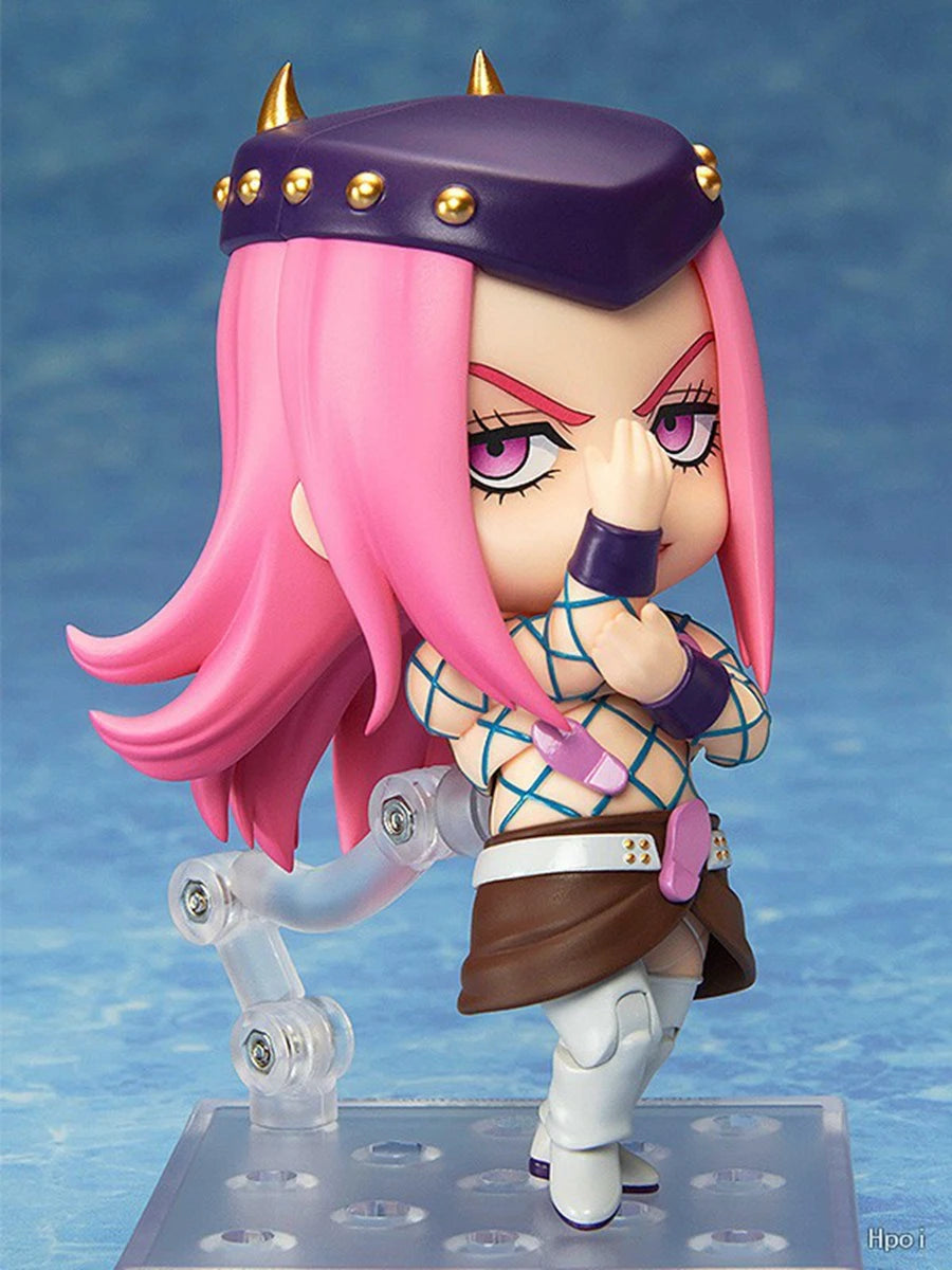 10CM Jojo no Kimyou na Bouken Stone Ocean Anime Figure #2026 Narciso Anasui Action Figure 2027 Weather Report Figurine Model Toy