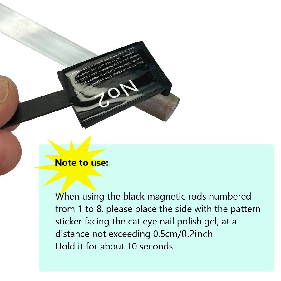 Nail Art Tools Cat Eye Magnetic Rod Powerful Heart-Shaped Magnet for Cateye Gel Polish Decoration SS69