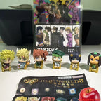 BANDAI JOJOs WORLD3 Bizarre Adventure Action Figure Toy Amine Q Version 4.5cm DIO Bruno Bucciarati Toys Gifts