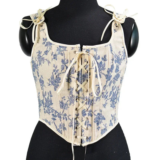 SS69 Lolita Corset Camisole Top - Y2K Underbust Body Shaper Polyester Blend