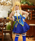 HOLRAN Lucy Heartfilia Cosplay Lolita Dress Set for Women