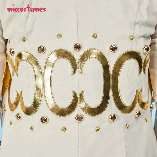 Miccostumes Women's Anime Cosplay Costume Bra and Miniskirt with Long Coat and Hat Halloween Cosplay Costumes