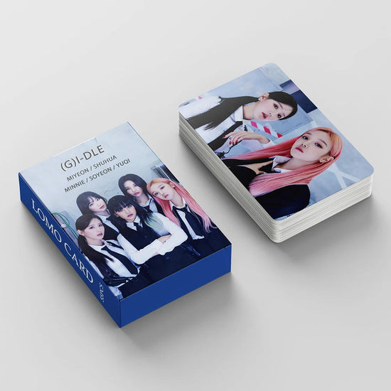 KPOP 55cards/set (G) I-DLE Album Card I FEEL Album GIDLE Ye Shuhua MINNIE Printed Photo Card LOMO Card Gift For Girls Collection SS69