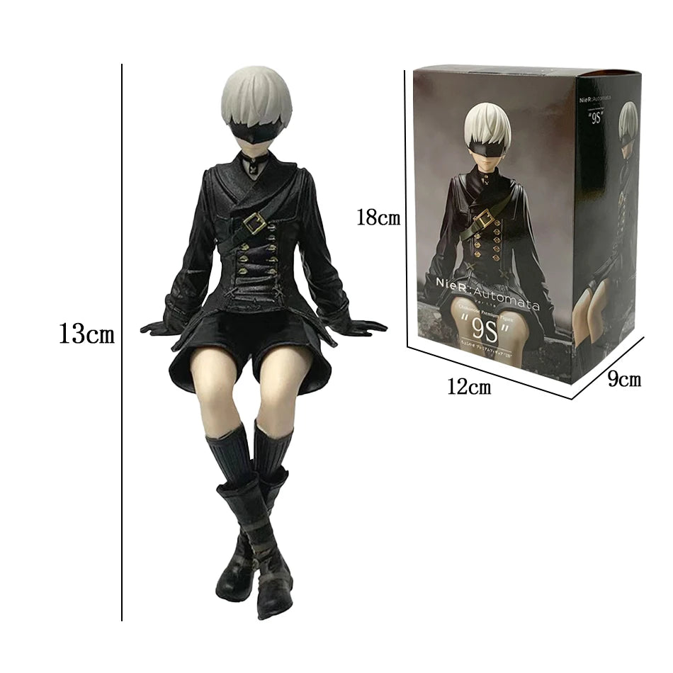 13-15CM NieR:Automata Yorha No. 2 Type B PVC Anime Action Figures Model Collection Ornament Anime Cartoon Model Toy Gift SS69
