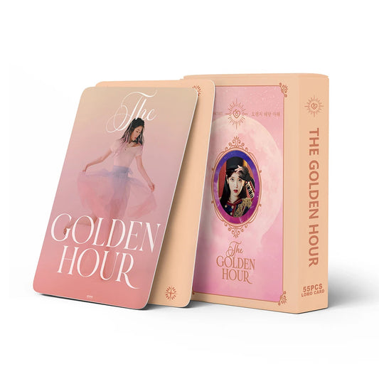 55pcs/set Kpop IU The Golden Hour Lomo Cards High quality HD Photocard for fans collection Fashion Cute Fans Gift SS69