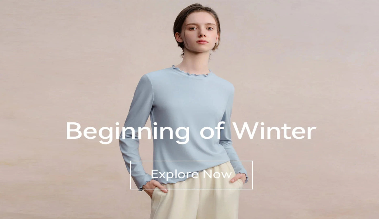 DUSHU Loose Soft Sticky Stripe Knit Shirt Pullovers Winter 2023 New Peruvian Alpaca Wool Inner Layer Knit Pullovers For Women SS69