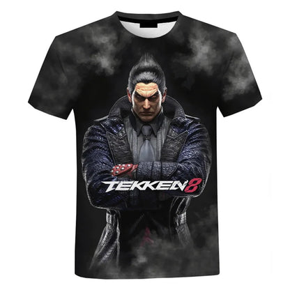 Fighting New Game Tekken 8 3D Printed T Shirt For Men Clothes Harajuku Streetwear T-Shirt For men Crewneck Short Sleeve Tops SS69 12.69 EXZHF20242715S / XL