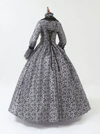 Cosplay Marie Antoinette Dress Medieval Flare Sleeve Victorian Party Formal Gown Renaissance Gothic Floral Robe
