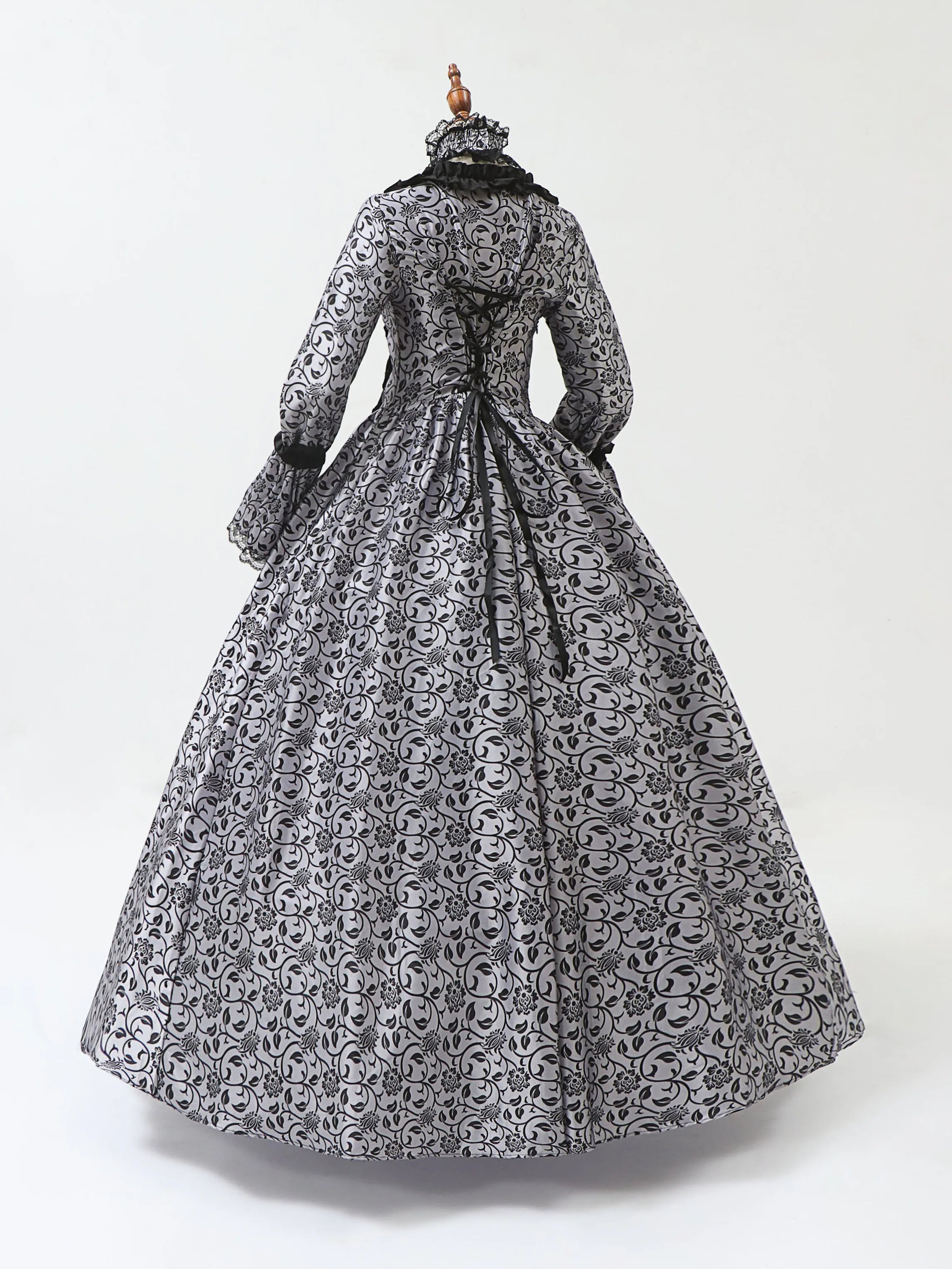 Cosplay Marie Antoinette Dress Medieval Flare Sleeve Victorian Party Formal Gown Renaissance Gothic Floral Robe