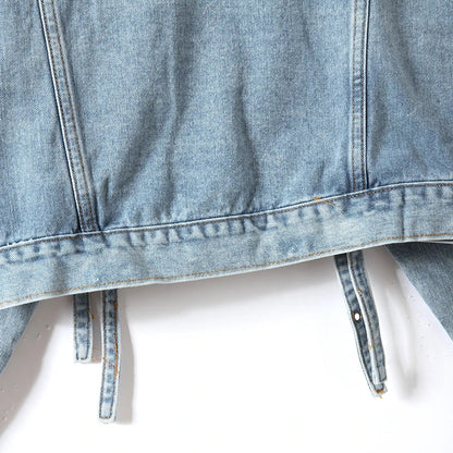 Women Flowers Embroidered Sequined Denim Jacket Spring Autumn Floral Beading Jeans Coat Ribbons Cowboy Cardigan Tops Chaquetas SS69