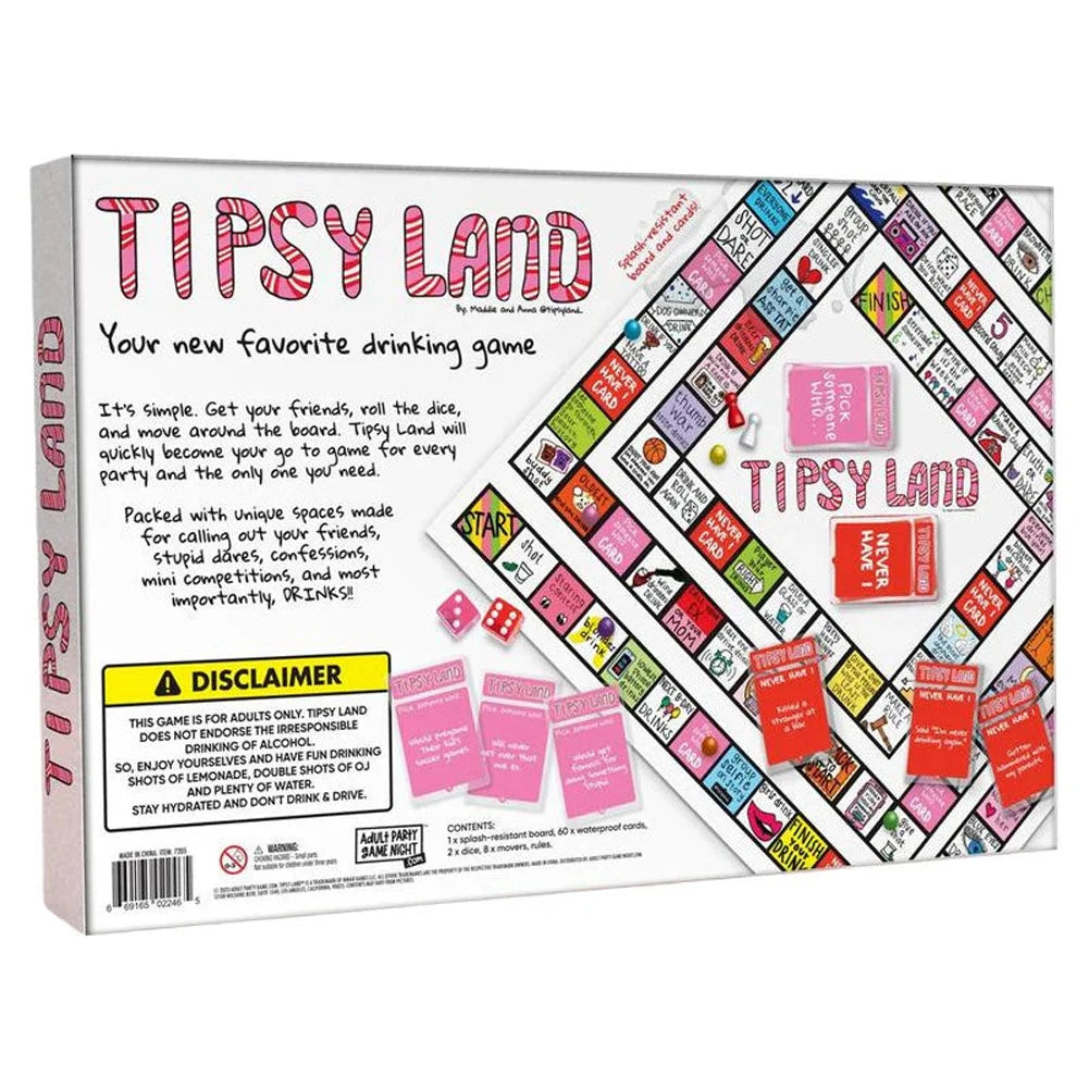 Tipsy Drinking Board Game Leather Land Drinking Games for Adults Interactive Girls Night Drinking Games Bachelorette Party Games SS69